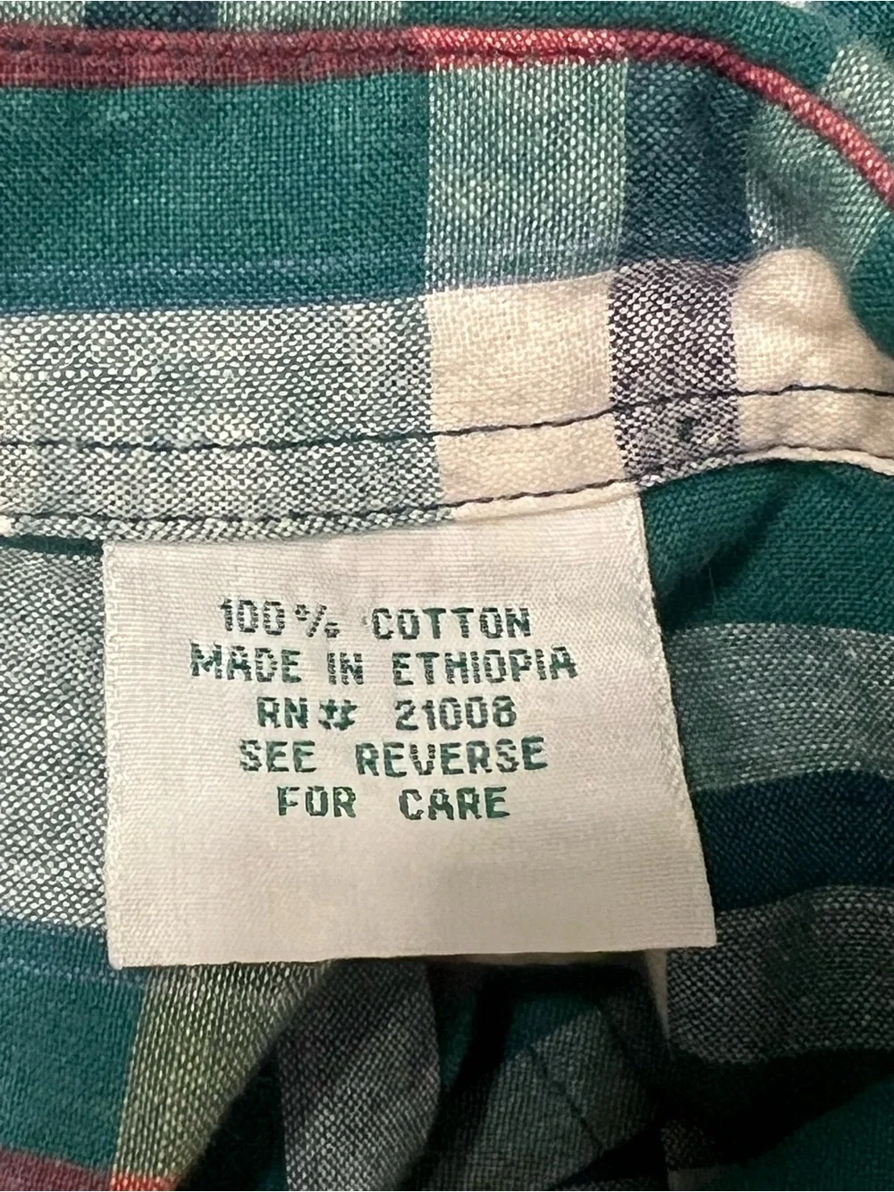 Izod Green Plaid Short-Sleeve Button-Down Shirt large
